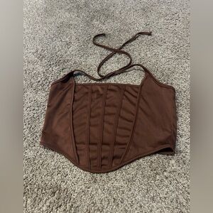 Brown Corset Top